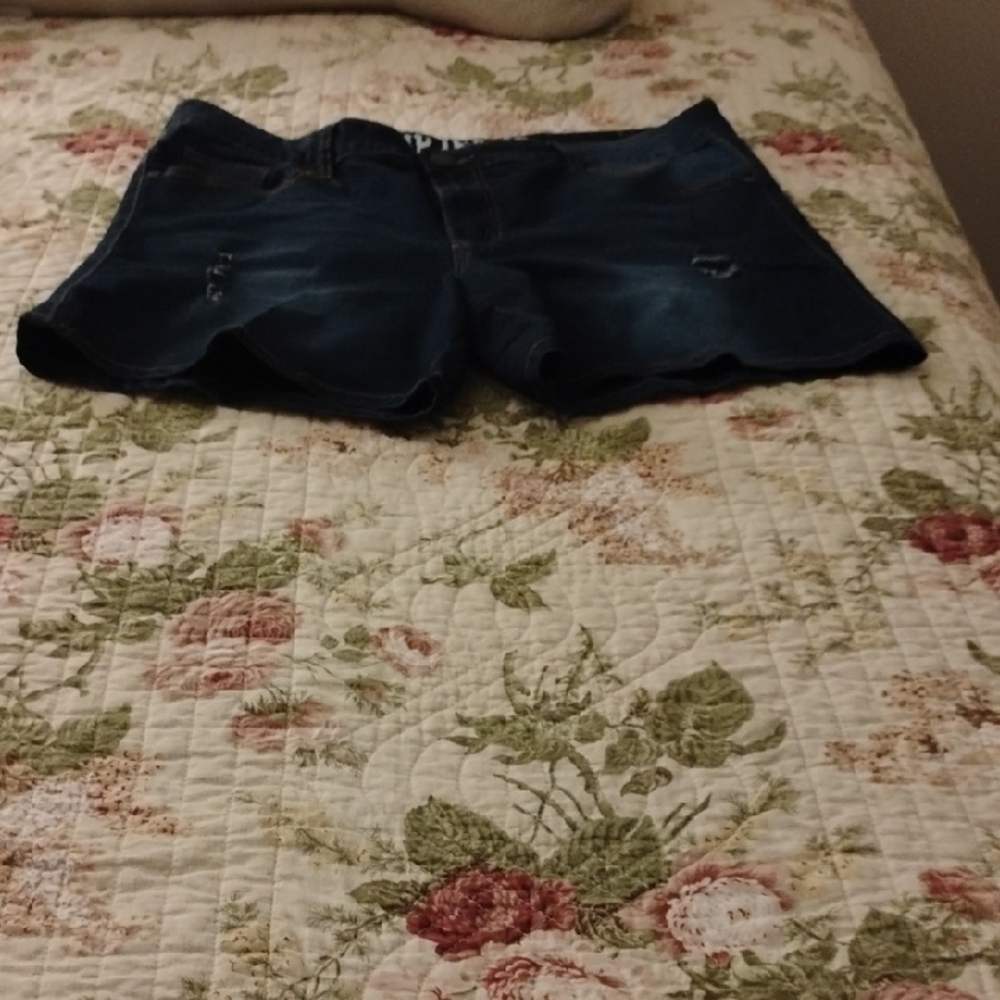 Women's Blue Denim Shorts